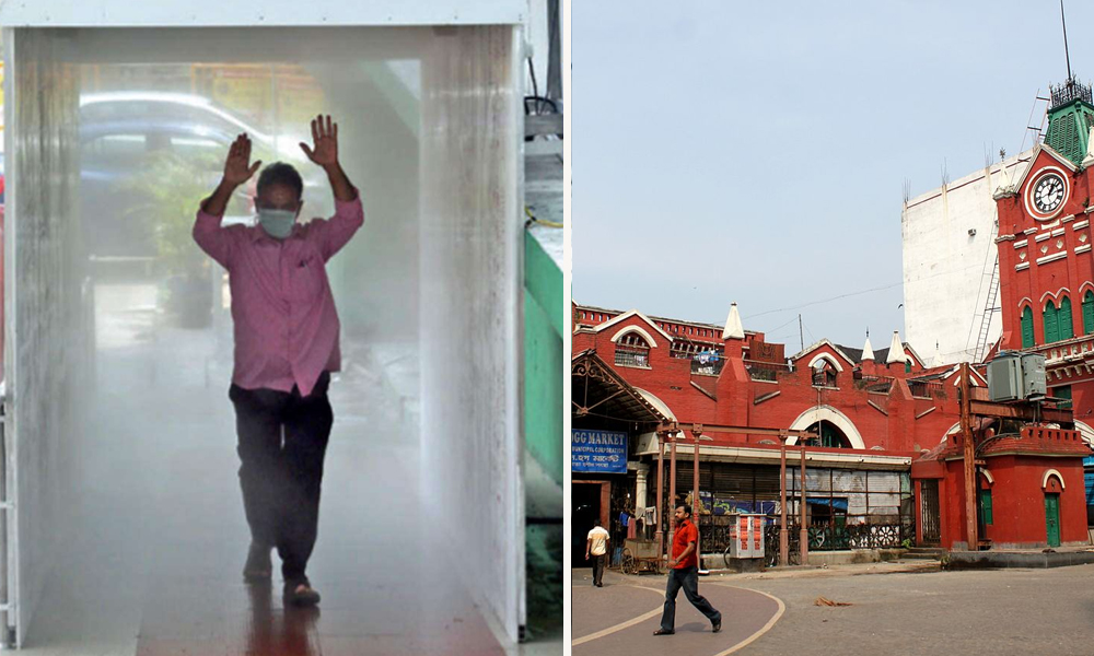 Coronavirus Outbreak: Kolkata Gets Its First Disinfectant Tunnel At New Market