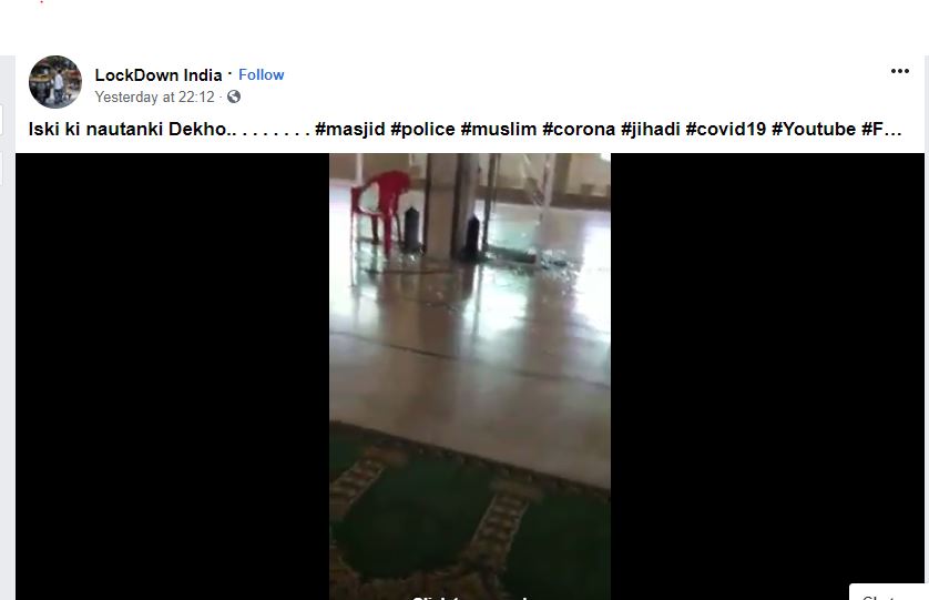 False: Video Shows Tablighi Jamaat Member Running Naked In 