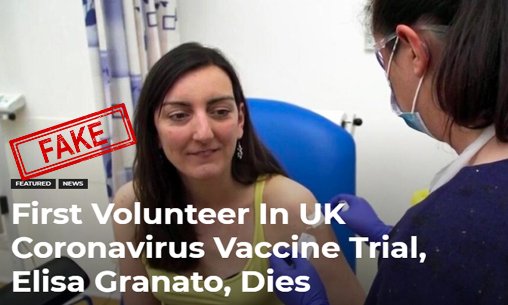 Fact Check: Reports Claiming First Participant In UK COVID-19 Vaccine Trial Has Died Are False