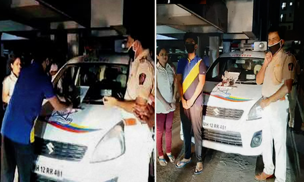 Pune Police Surprises Teen With Cake On Birthday As Father Stranded In US