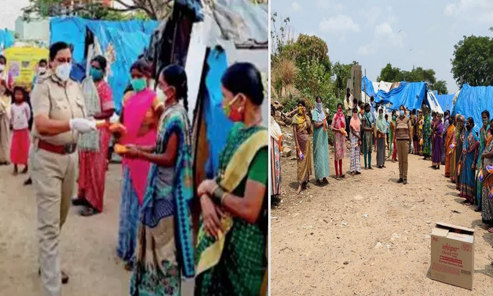 Bengaluru Police Officers Distribute Sanitary Pads Among 30,000 Migrant Women