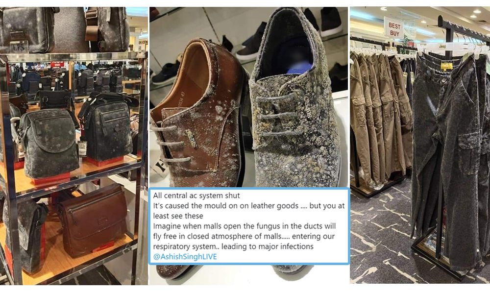 Fact Check: Photos Of Mould On Leather Goods In Mall Shared With False Claims