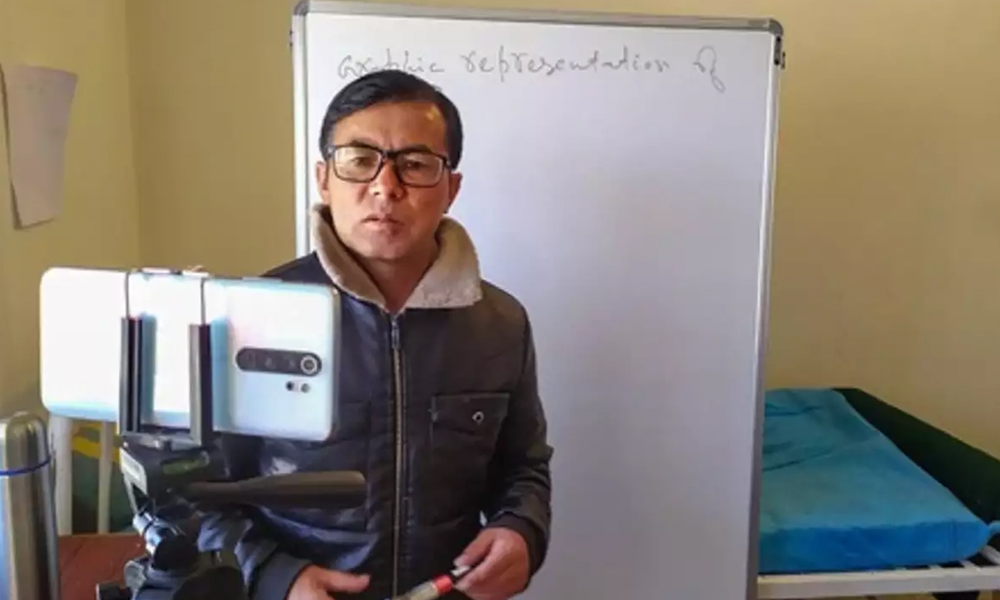 Math Teacher Infected With COVID-19 In Leh Continues To Take Online Classes, Inspires Those Fighting Virus