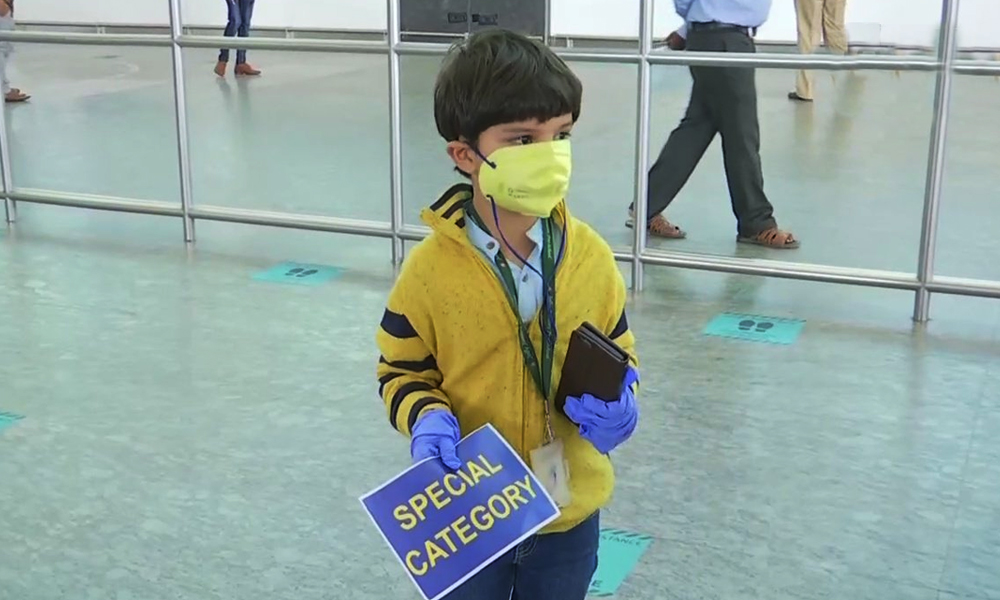 5-Yr-Old Boy Flies Alone From Delhi To Bengaluru To Meet His Mother After 3 Months