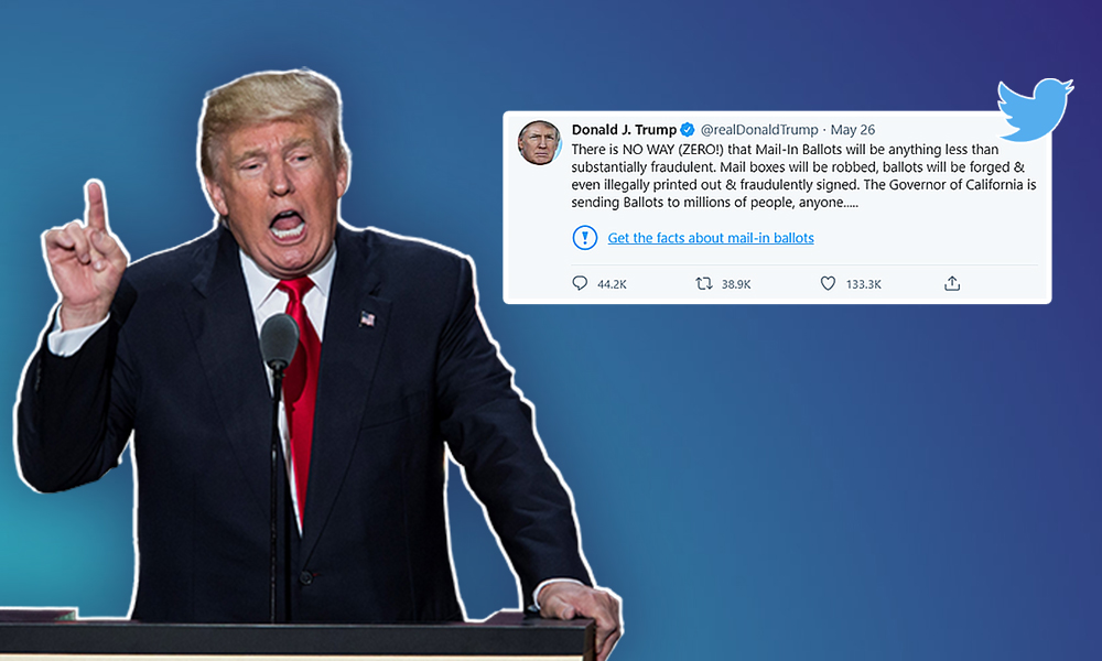 Information Warfare Erupts As Twitter Issues Fact-Check Labels On US President Donald Trumps Tweets