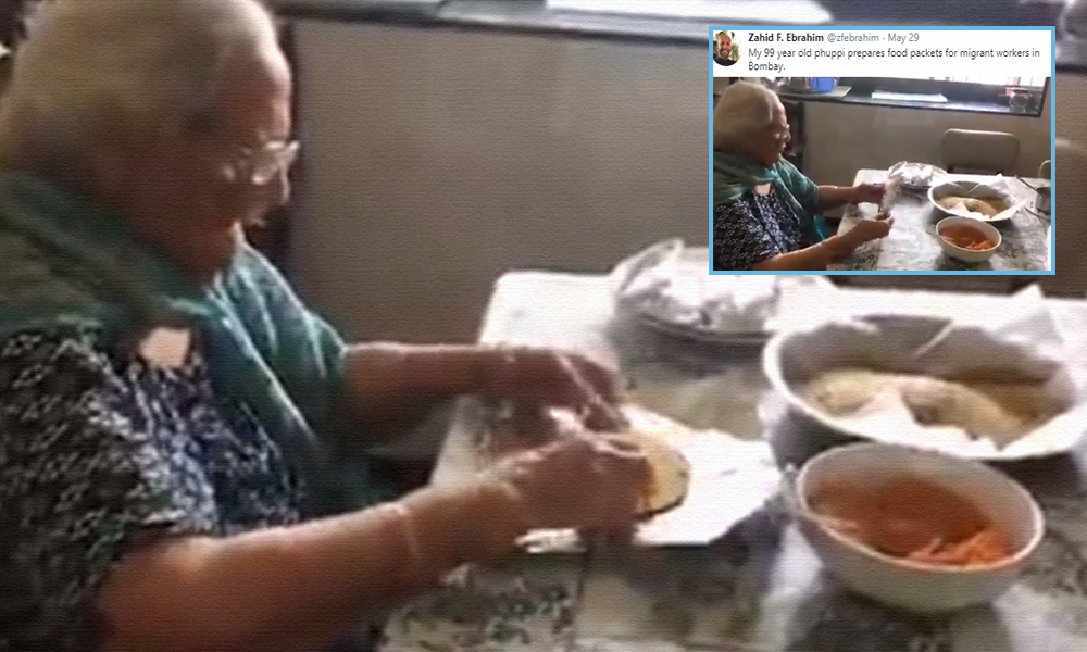 99-Year-Old Woman Makes Food Packets For Migrant Workers In Mumbai, Wins Hearts