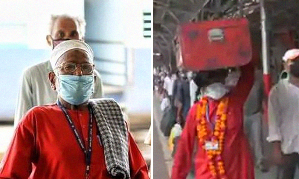 Lucknow: 80-Yr-Old Coolie Mujibullah Is Carrying Migrant Workers Luggage For Free Every Day