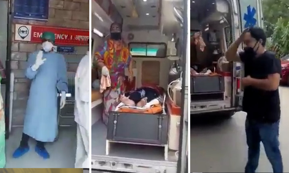 [Video] Man Fights For Ailing Father In Desperation After Hospital Denies Treatment In Delhi