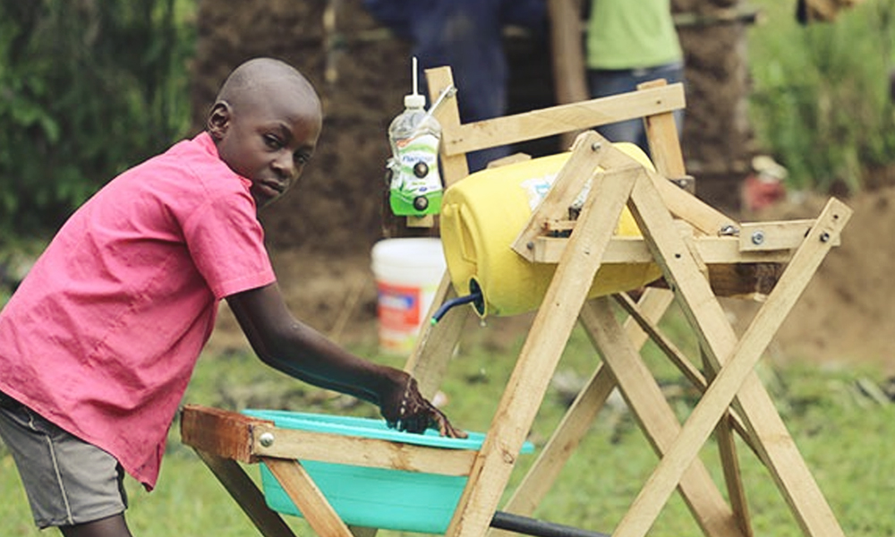 9-Year-Old Kenyan Boy Invents Touch Free Hand Washing Machine, Gets Presidential Award
