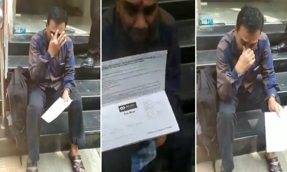 [Video] Unable To Withdraw Money, PMC Bank Depositor Breaks Down Inconsolably Outside Branch