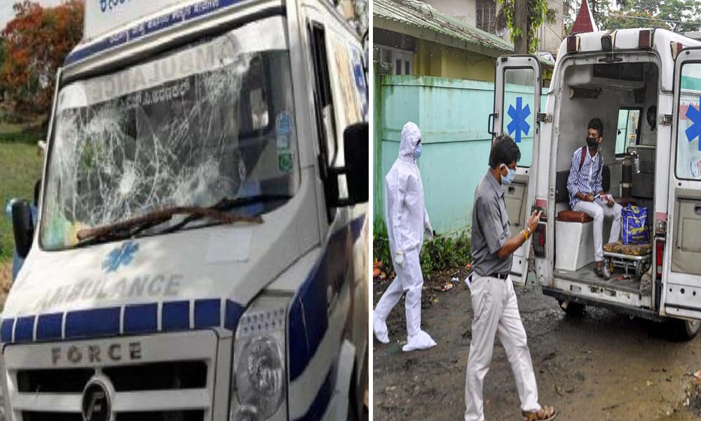 Karnataka: Villagers Pelt Stones at Ambulance Escorting 15 COVID-19 Patients To Hospital For Treatment In Kalaburagi