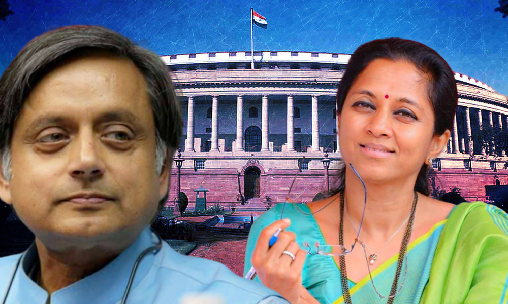 NCPs Supriya Sule, Congress Lawmaker Shashi Tharoor Among 10 MPs To Be Conferred With Sansad Ratna Award