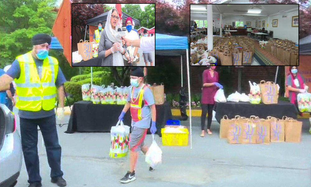 USA: Sikh Community Hosts Drive-Thru Food Distribution For 2,100 Families In Washington