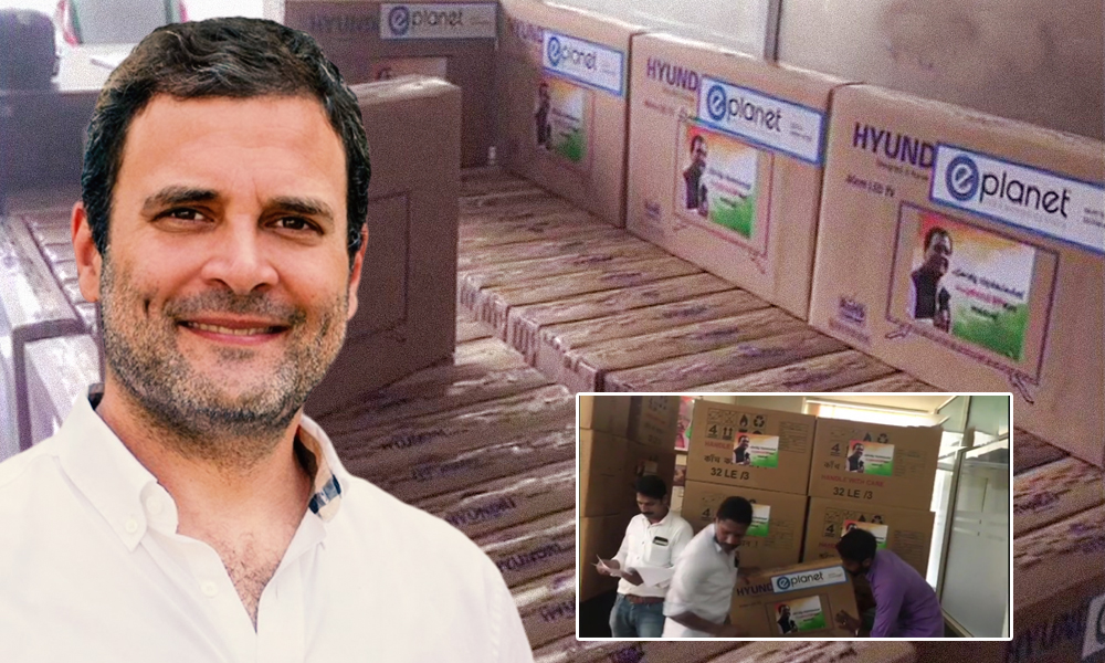 Rahul Gandhi Gives 175 Smart TVs To Wayanad Tribal Students For Online Classes