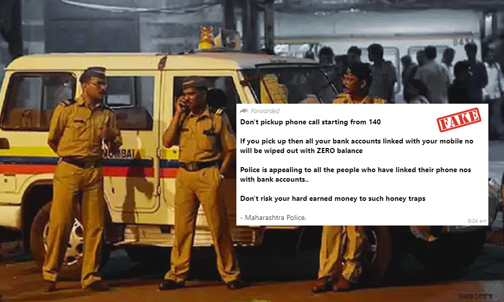 Fact Check: Did Mumbai Police Advise Against Answering Calls From Numbers Starting With 140?