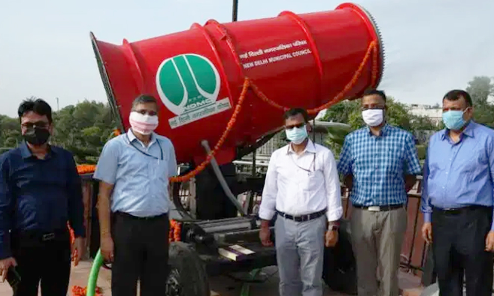 Delhis Connaught Place Gets Anti-Smog Gun To Reduce Air Pollution