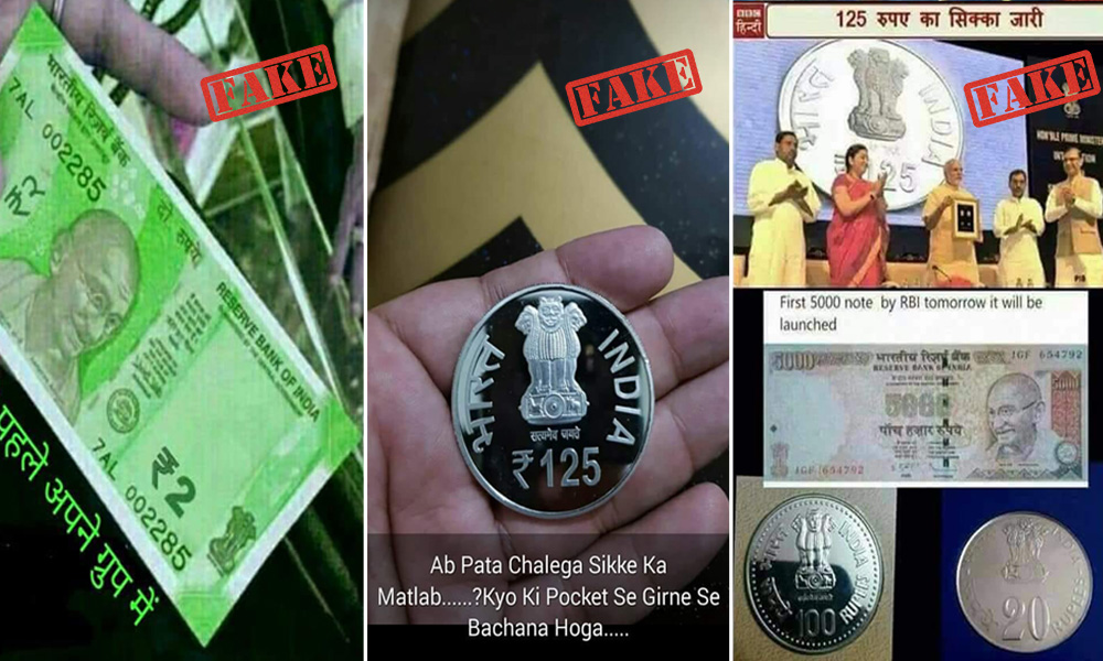 Fact Check: RBI Hasnt Released New Currency, Pictures Of Commemorative Coins Shared As Real Money