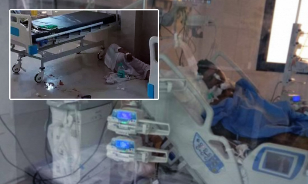 Telangana: COVID-19 Patient Falls Off Bed, Dies Due To Oxygen Cut In Karimnagar