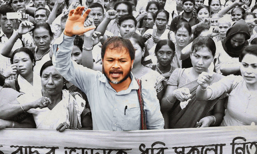 Assam: Protests Staged Across State Demanding Release Of Activist Akhil Gogoi, Repeal Of CAA