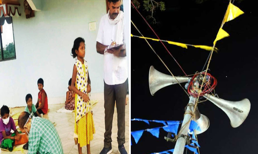 Chhattisgarh: With Schools Shut, Students Of Bastar Village Learn Lessons Via Loudspeakers