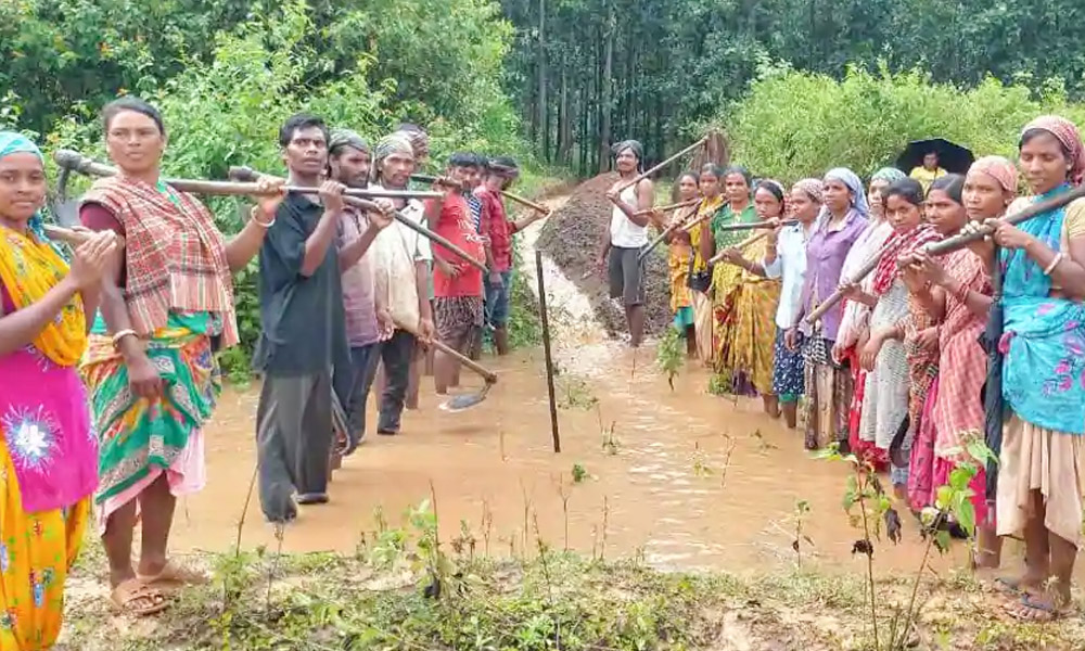 Odisha: 300 Migrants Dig Canal Through Hills To Bring Water To Lands