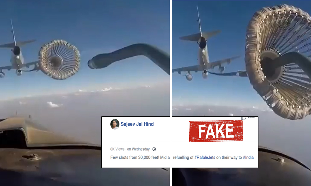 Fact Check: Old Unrelated Video Shared As Mid-Air Refuelling Of Rafale Jets