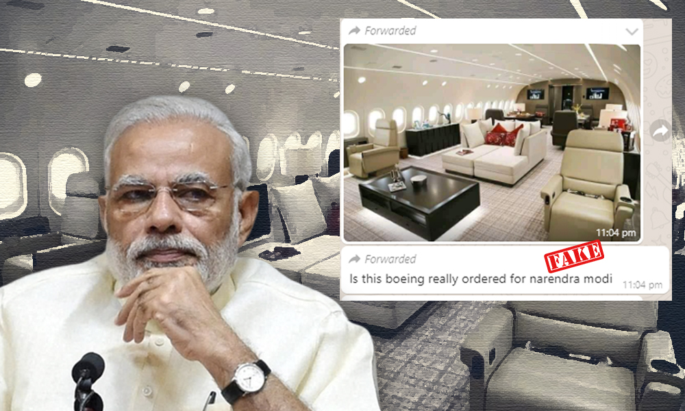 Fact Check: Unrelated Picture Shared As Interior Of PM Modis Aircraft