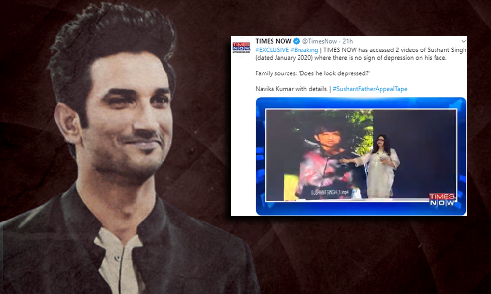 No Sign Of Depression On Sushants Face! How TV Media Is Trivializing Mental Health