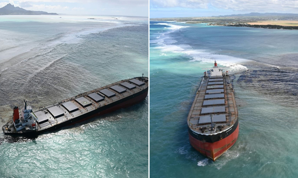 Massive Oil Spill From Damaged Ship Threatens Mauritius, Volunteers Struggle To Contain Disaster