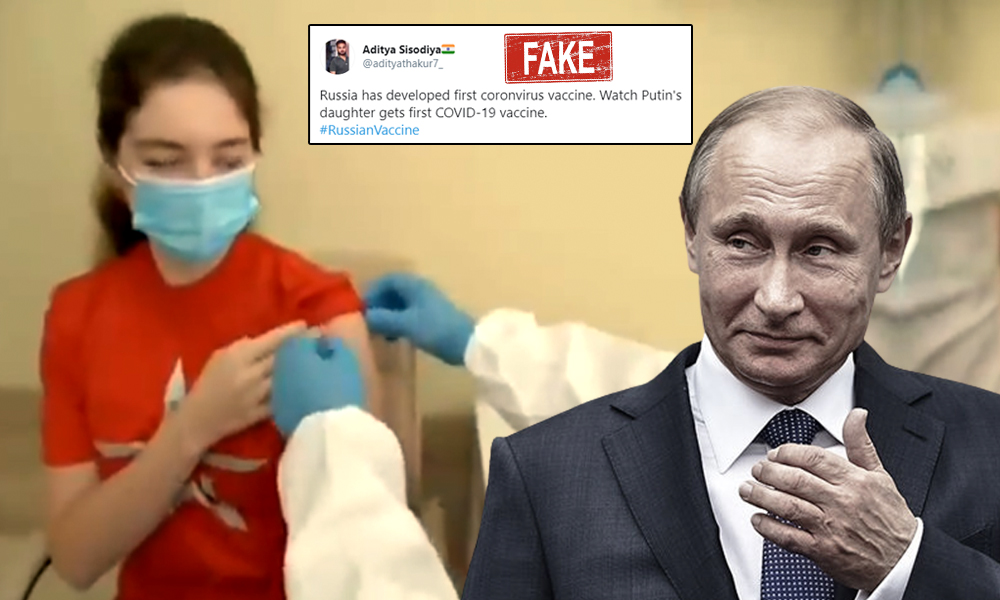 Video Of Volunteer For Human Trial Falsely Shared As Putins Daughter Getting Coronavirus Vaccine Shot