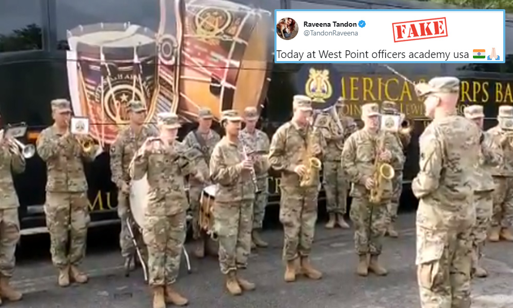 Did US Army Band Play Jana Gana Mana On August 15 To Mark Indias 74th Independence Day?