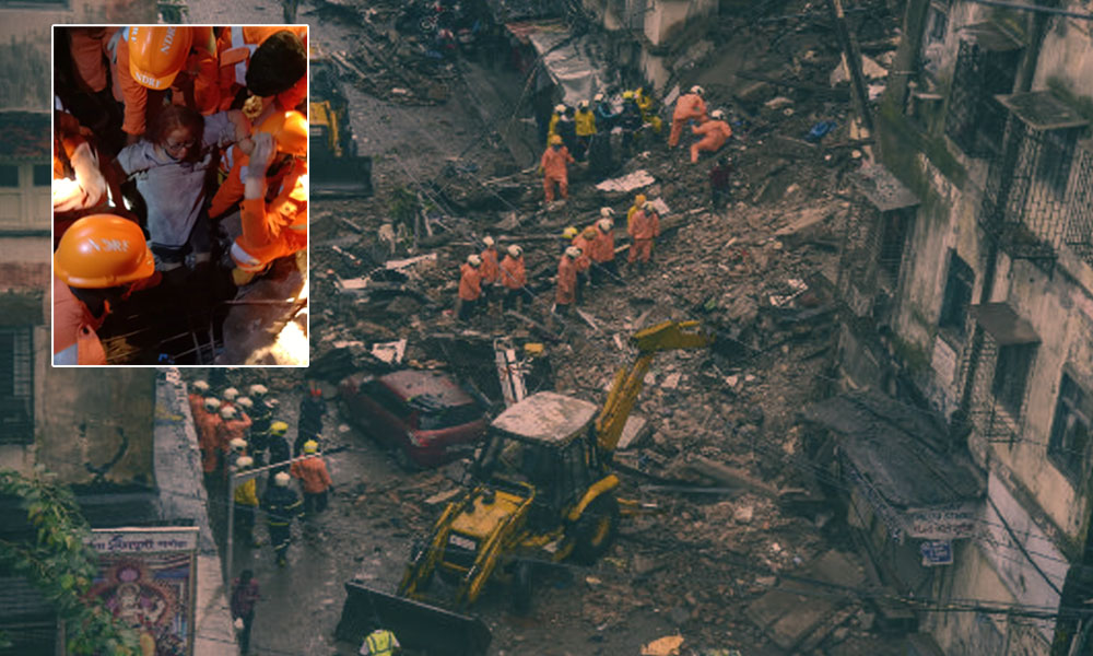 Raigad Building Collapse: 60-Year-Old Woman Rescued After Being Stuck Under Debris for 26 Hours