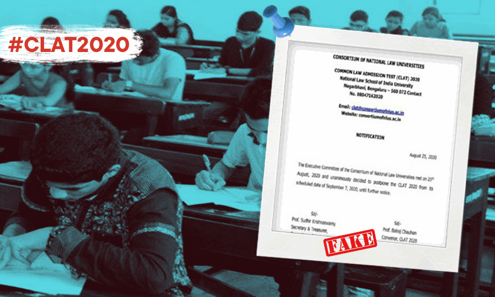 Fact Check: Has Common Law Admission Test (CLAT) 2020 Been Postponed?