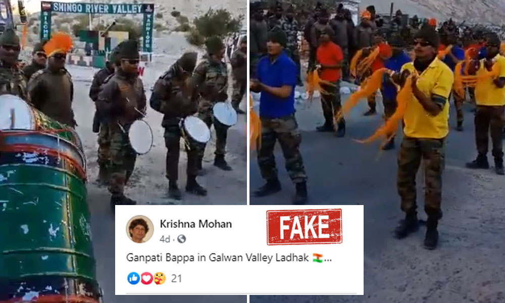 Fact Check: Did Soldiers At Galwan Valley Celebrate Ganesh Puja As Claimed In The Viral Video?