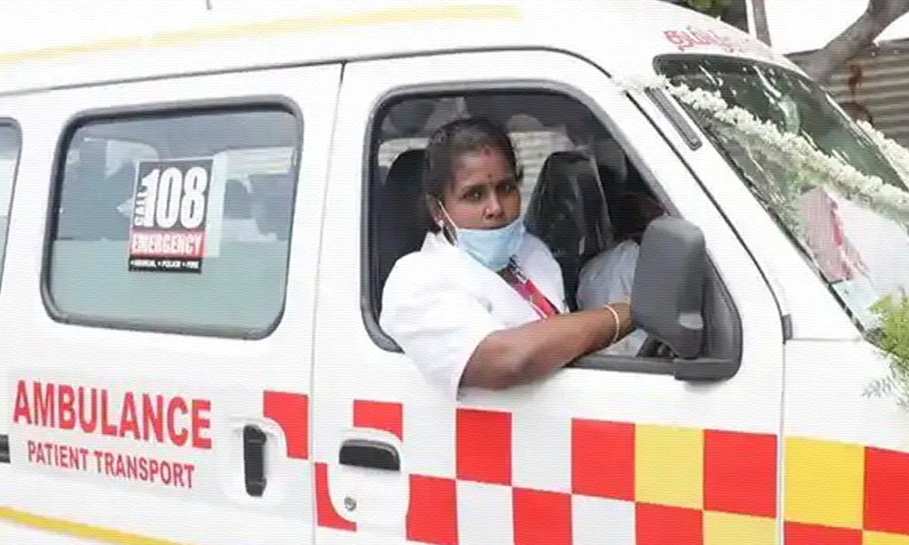 Tamil Nadu Appoints Indias First Woman Ambulance Driver