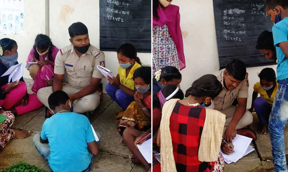 Bengaluru: Cop Turns Teacher For Children Of Migrant Workers