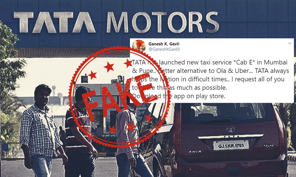 Fact Check: Has TATA Motors Launched Cab Service To Compete Against Uber, Ola?
