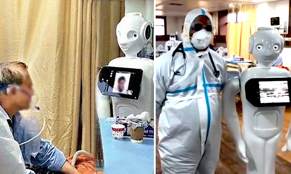 Robot Deployed At Noida Hospital Counsels Patients, Helps Speak To Loved Ones