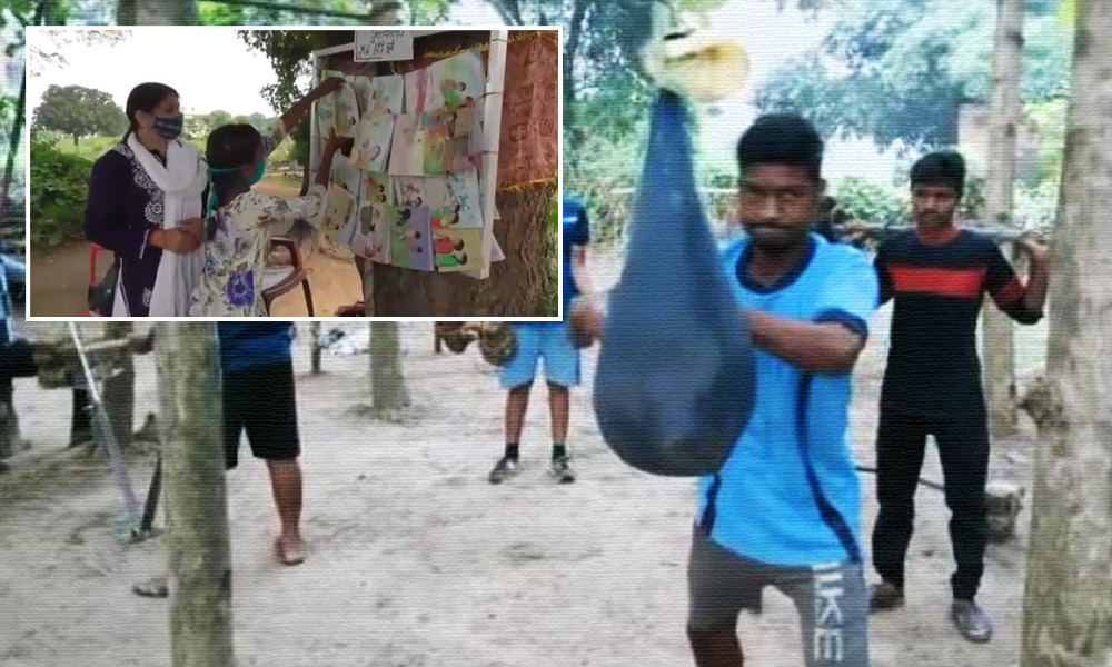 Madhya Pradesh: Youth Builds Desi Gym In Orchard; Teacher Runs Mobile Library On Scooter For Kids