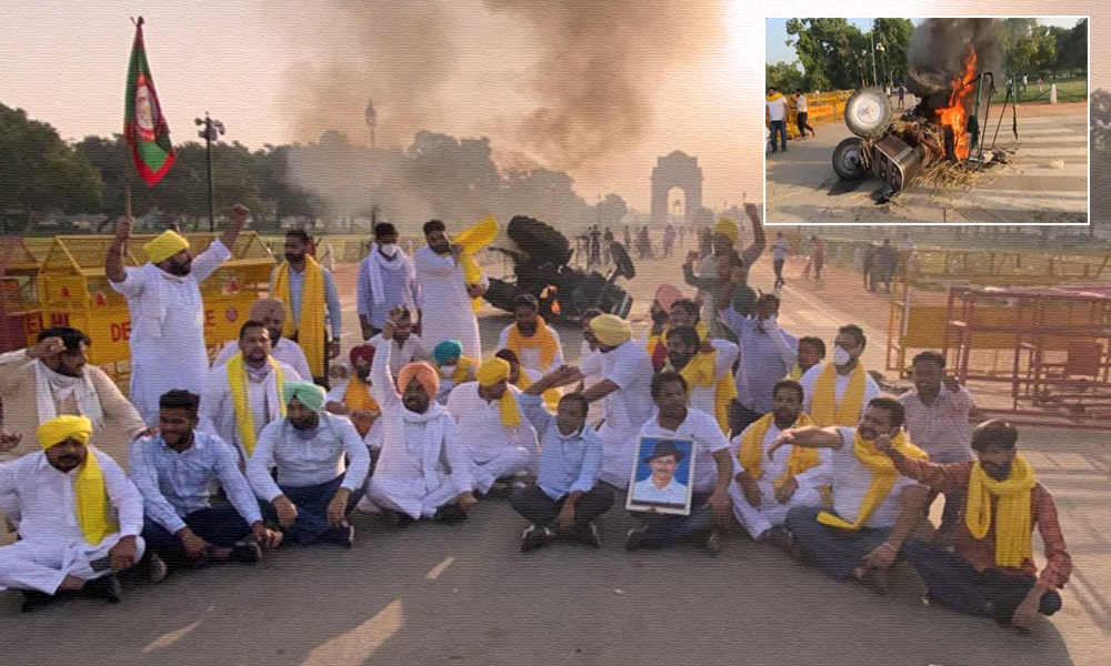 Farmers Protests: Tractor Set Ablaze In Delhi, Punjab CM To Observe Sit-In