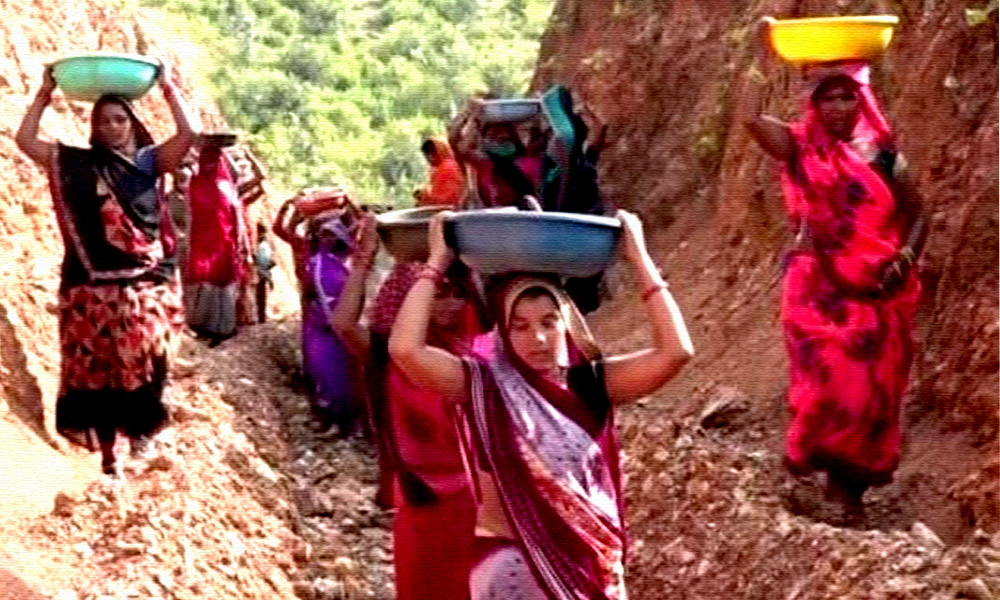 250 Women In Madhya Pradesh Village Work For 18 Months, Dig Hill To Solve Water Shortage Problem