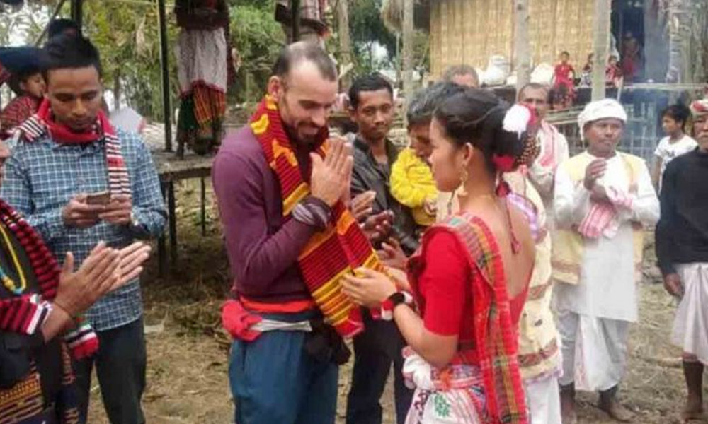 Assam: Sivasagar Villagers Bid Tearful Farewell To Their Spaniard Son