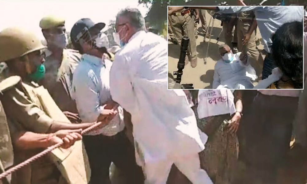 Uttar Pradesh: TMC Leader Derek OBrien Pushed To Ground By Cops At Hathras Border