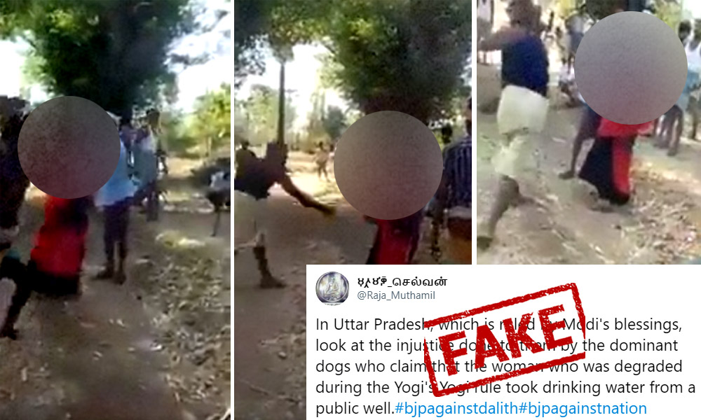 Fact Check: Video Of A Girl Being Beaten Shared With False Claim Of Caste Based Violence In UP