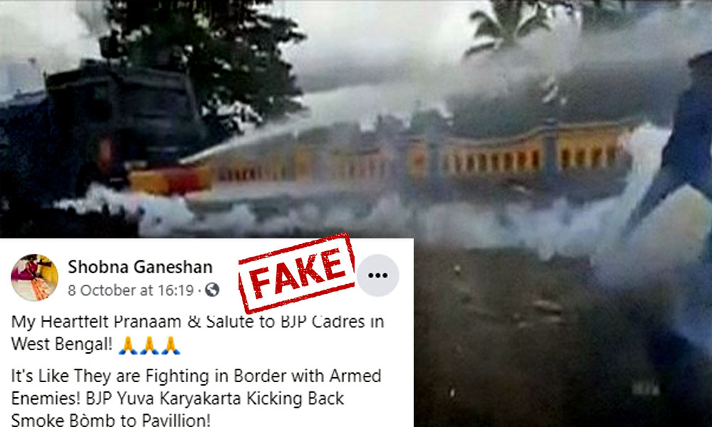 Fact Check: Video From Clash In Indonesia Shared As BJP Workers Fighting Back West Bengal Authorities