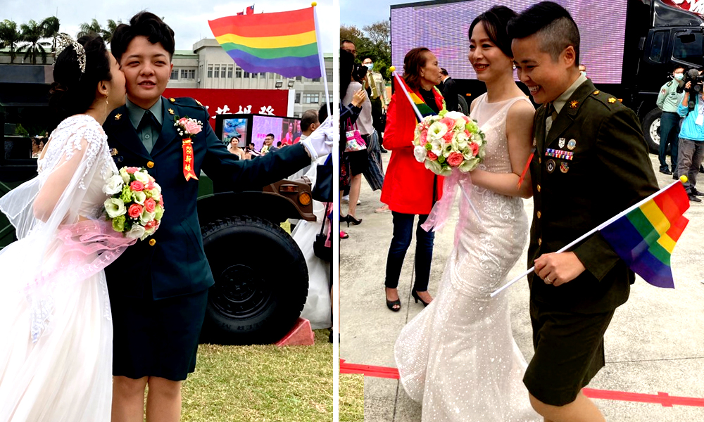 Love Wins: Taiwans Military Includes Same-Sex Couples In Wedding For First Time