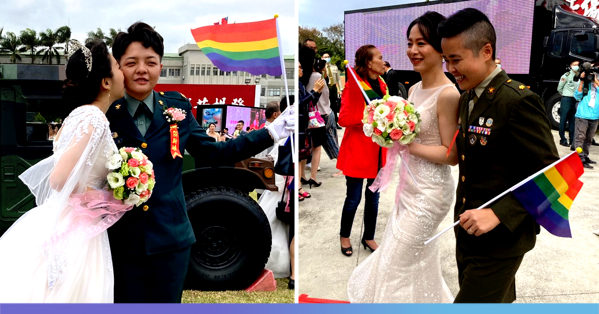Love Wins Taiwans Military Includes Same Sex Couples In Wedding For 3805