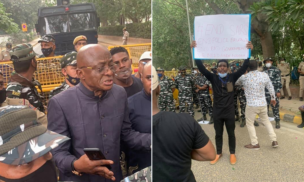 #ENDSARS Protests Against Police Brutality In Nigeria Aggravates, Hits Indian Streets
