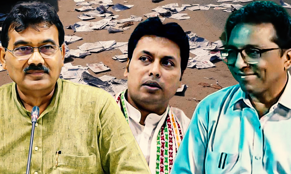 6,000 Copies Of Tripura Newspaper Destroyed For Exposing Rs 150 Cr Agriculture Scam Involving BJP Minister
