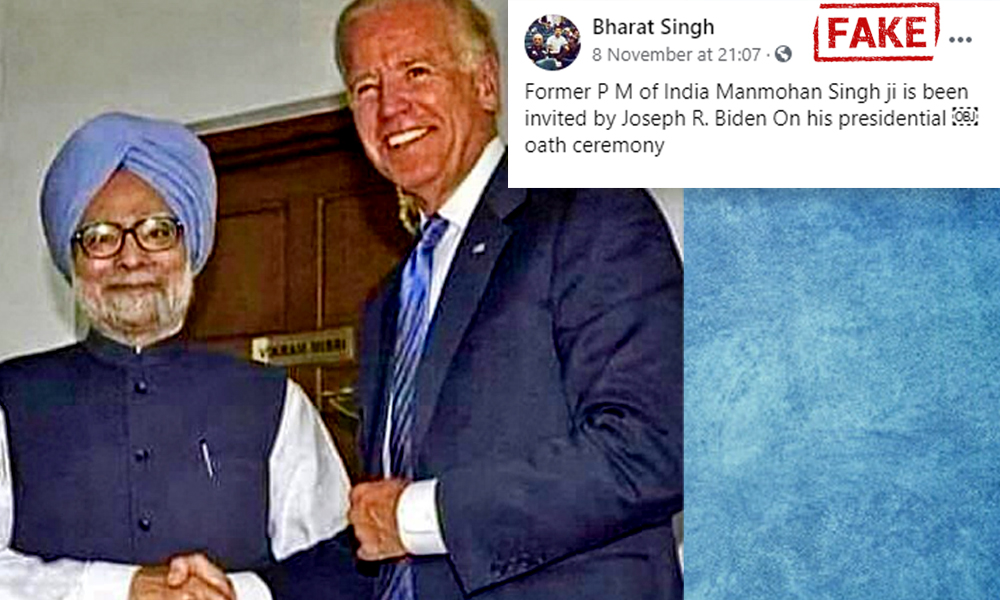Fact Check: Speculation Of Manmohan Singh Invited At Joe Bidens Swearing-in Ceremony Goes Viral On Social Media